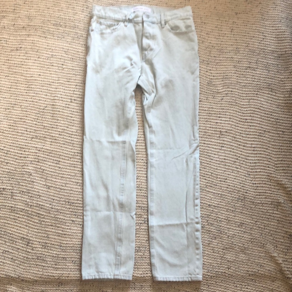 Calvin Klein light wash jeans, Slim straight fit, Button fly, 30x32